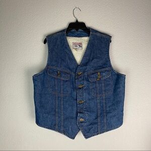 Vintage Storm Rider Lee Denim Sherpa Vest